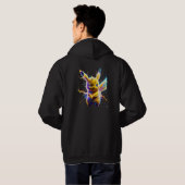 ⚡ Mewtwo Ontketend: Kosmisch Realisme Bliksem ⚡ Hoodie (Achterkant volledig)