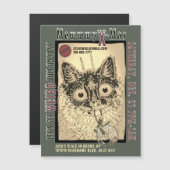 MEWWY X-MAS magnetische uitnodiging (Voorkant / Achterkant)