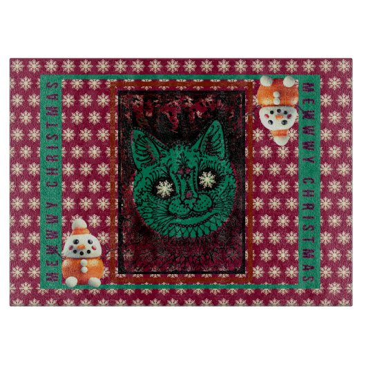 MEWY CHRISTMAS snijplank (Voorkant)