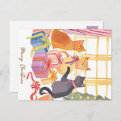 Mewy Kerstmis Briefkaart (Voorkant / Achterkant)