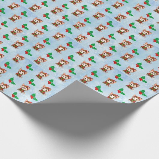 Mewy Kerstmis Cadeaupapier (Hoek)