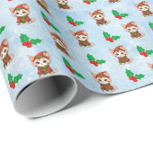 Mewy Kerstmis Cadeaupapier (Rol Hoek)