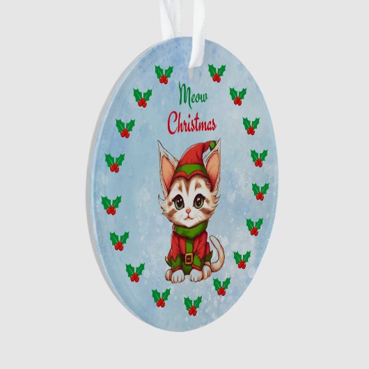 Mewy Kerstmis Ornament (voorkant)