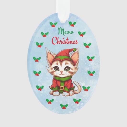 Mewy Kerstmis Ornament (voorkant)