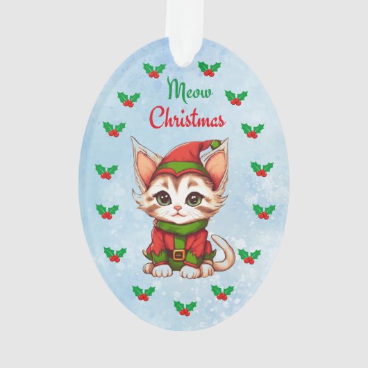 Mewy Kerstmis Ornament (achterkant)