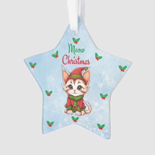 Mewy Kerstmis Ornament (voorkant)