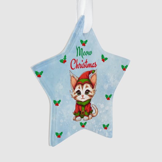 Mewy Kerstmis Ornament (voorkant)