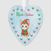 Mewy Kerstmis Ornament (voorkant)