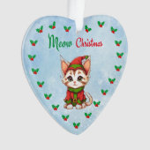 Mewy Kerstmis Ornament (voorkant)