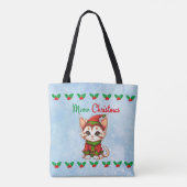 Mewy Kerstmis Tote Bag (Achterkant)
