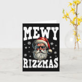 Mewy Rizzmas Kinder Tiener Funny Merry Christmas S Kaart (Gele Bloem)