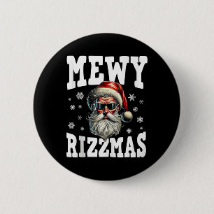 Mewy Rizzmas Kinder Tiener Funny Merry Christmas S Ronde Button 5,7 Cm