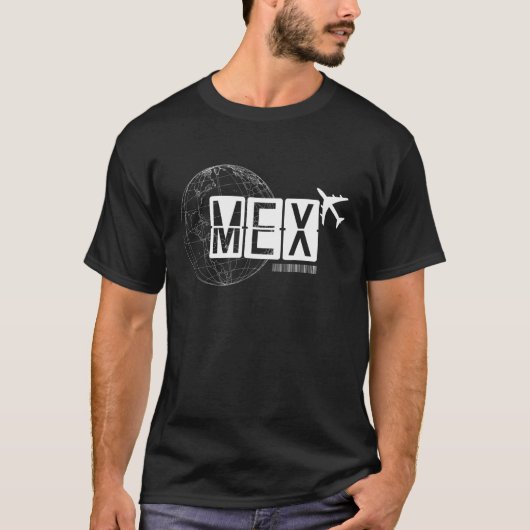 MEX Mexico City Airport Code Reizen T-shirt (Voorkant)