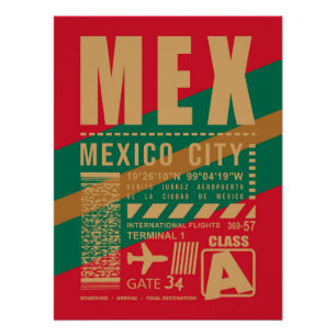 MEX Mexico-Stad Luchthaven Perfect Poster