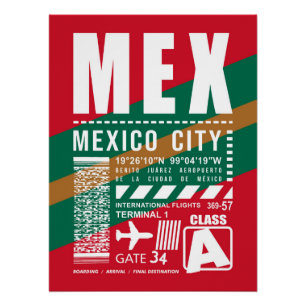 MEX Mexico-Stad Luchthaven Perfect Poster