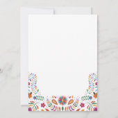 Mexica Fiesta Baby shower Uitnodiging (Achterkant)