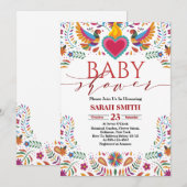 Mexica Fiesta Baby shower Uitnodiging (Voorkant / Achterkant)