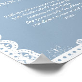 Mexica talavera Hoe groot Baby shower Game Sign Poster (Hoek)