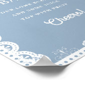 Mexica talavera Mimosa Bar baby shower Favorieteke Poster (Hoek)