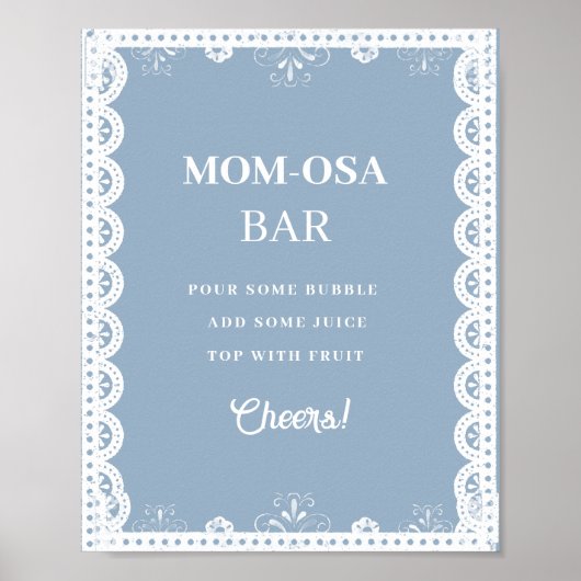 Mexica talavera Mimosa Bar baby shower Favorieteke Poster (Voorkant)
