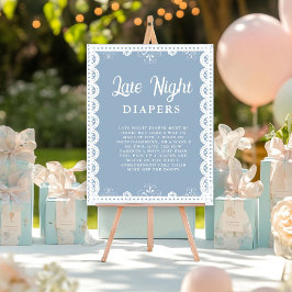 Mexica talavera Nachtluier Baby shower Spelbord Poster