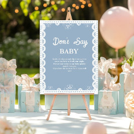 Mexica talavera niet zeggen baby baby shower teken poster