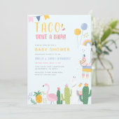 Mexicaan Fiesta Taco Bout A Baby Couple's Shower Kaart (Staand voorkant)