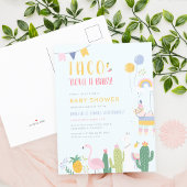 Mexicaan Fiesta Taco Bout A Baby Couple's Shower Uitnodiging Briefkaart