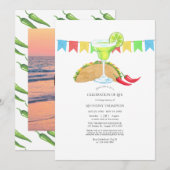 Mexicaan Fiesta Taco Celebration of Life Kaart (Voorkant / Achterkant)