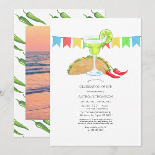 Mexicaan Fiesta Taco Celebration of Life Kaart