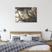 Mexicaan Lizard Catcher, gegraveerd door Matthew D Canvas Afdruk (Insitu (Slaapkamer))