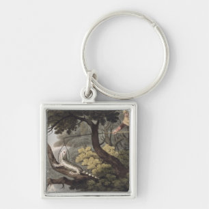 Mexicaan Lizard Catcher, gegraveerd door Matthew D Sleutelhanger