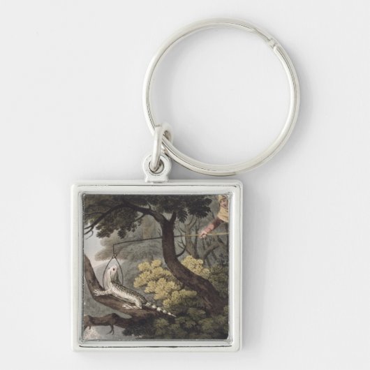 Mexicaan Lizard Catcher, gegraveerd door Matthew D Sleutelhanger (Voorkant)