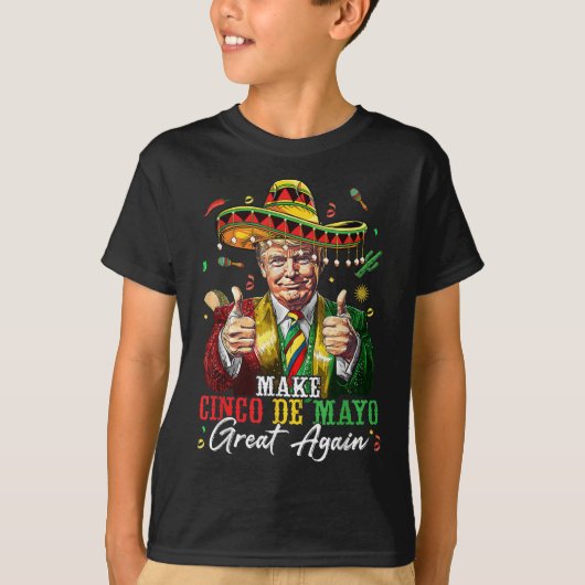 Mexicaan maakt Cinco de Mayo weer geweldig grappig T-shirt (Voorkant)