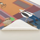 Mexicaan met een ezel in de stad sherpa deken (3/4)