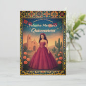  Mexicaan Quinceañera 15e verjaardag Kaart (Staand voorkant)