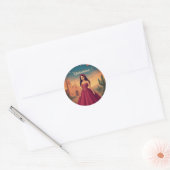  Mexicaan Quinceañera 15e verjaardag Ronde Sticker (Envelop)