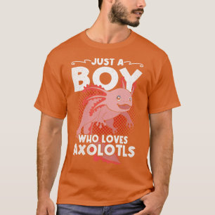 Mexicaan Salamander is een jongen die van Axolotls T-shirt