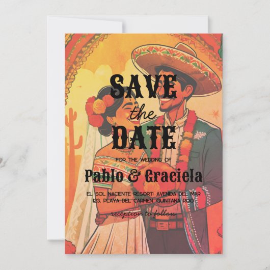 Mexicaan Sla de datum Kaart (Voorkant)
