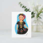 Mexicaan, Tehuana Matryoshka Briefkaart (Staand voorkant)