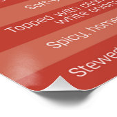 Mexicaan vs Tex-Mex Tacos Perfect Poster (Hoek)