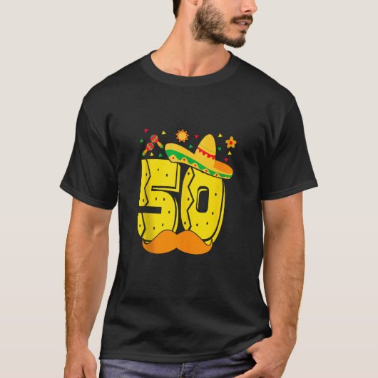 Mexicaans 50e verjaardag 50 Jaar Oud Mexico Bday P T-shirt (Voorkant)