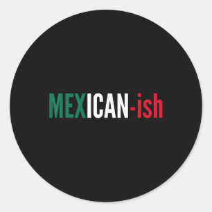 Mexicaans-achtig Shirt Cinco de Mayo Fiesta Party Ronde Sticker