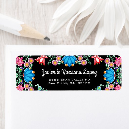 Mexicaans adres etiket (Insitu)