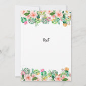 Mexicaans Afstuderen Fiesta Cactus Kaart (Achterkant)