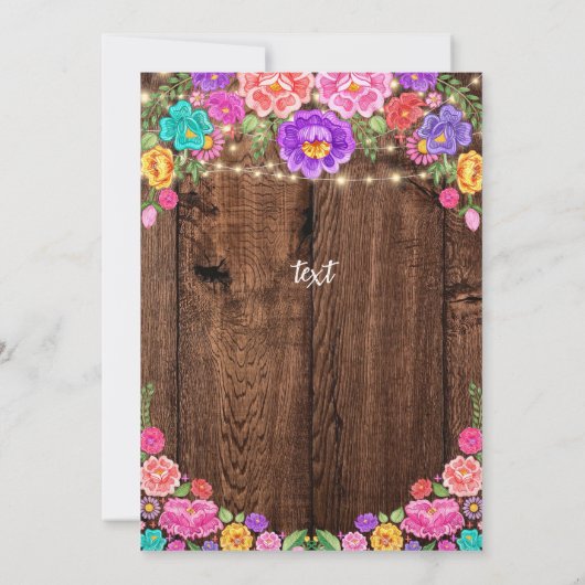 Mexicaans Afstuderen Fiesta Party Kaart (Achterkant)