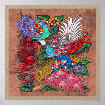 Mexicaans Amate Bark Painting 4 - Sweet Story