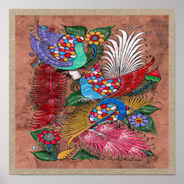 Mexicaans Amate Bark Painting 4 - Sweet Story Poster