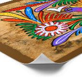 Mexicaans Amate Bark Painting and Sweet Story Poster (Hoek)
