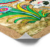 Mexicaans Amate Bark Painting - Sweet Story Poster (Hoek)